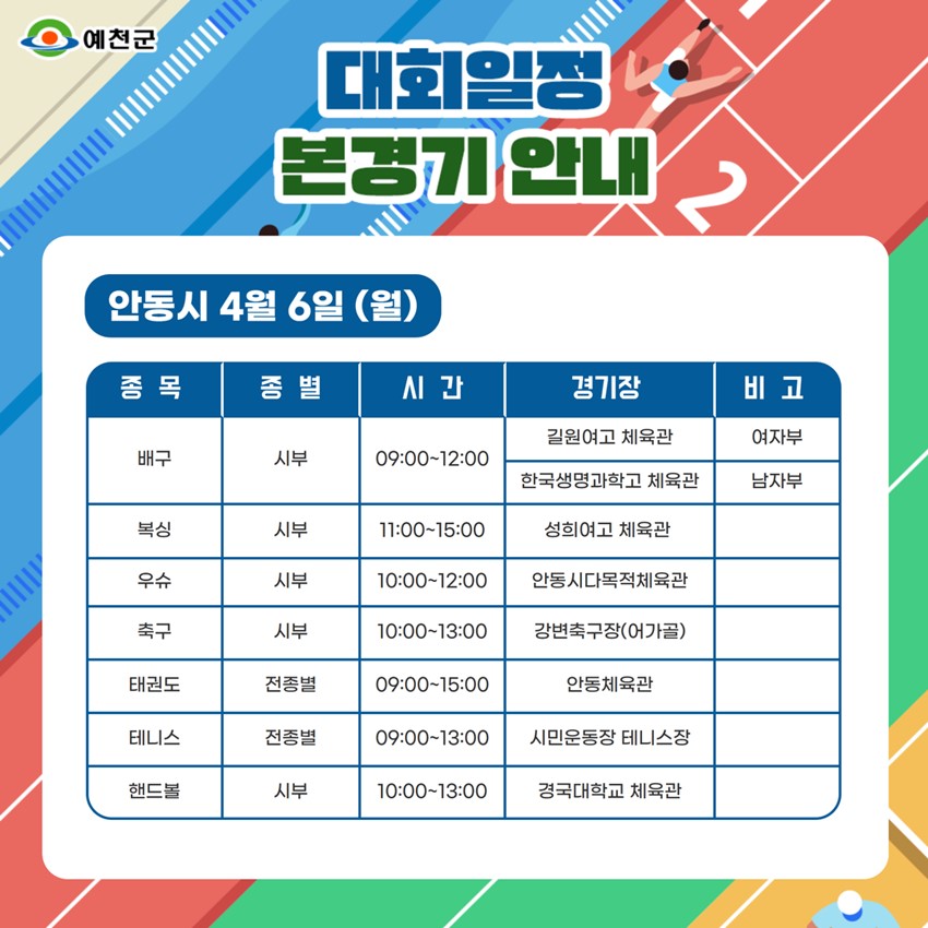 12.2026 제64회 경북도민체육대회 개최 안내